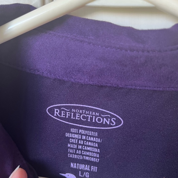Deep purple Northern Reflections Large Top - Picture 2 of 3